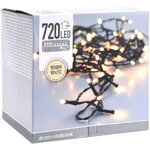 Светодиодная гирлянда Koopman Comfort Steady 54 м, 720 теплых белых LED ламп, зеленый ПВХ, IP44