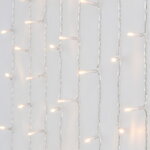 Светодиодный занавес Водопад Koopman 2.25*3 м, 480 теплых белых LED ламп, прозрачный ПВХ, контроллер, IP44