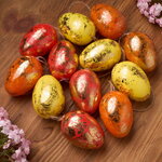Пасхальные подвески Яйца - Sunny Easter 6 см, 12 шт