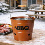 Настольный гриль Grill 26 см оранжевый