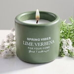 Ароматическая свеча в стакане Relaxation - Лайм и Вербена 8 см