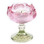 Стеклянный подсвечник-бокал Elven flover - Giardino di Candele 9 см