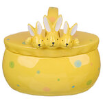 Конфетница Friendly Bunny 17*15 см желтая