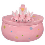 Конфетница Friendly Bunny 17*15 см розовая
