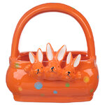 Конфетница Three Bunny 15 см оранжевая